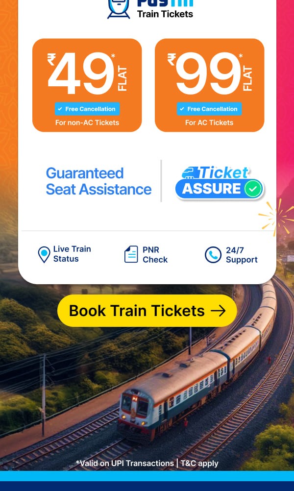 Paytm Travel - Train Tickets